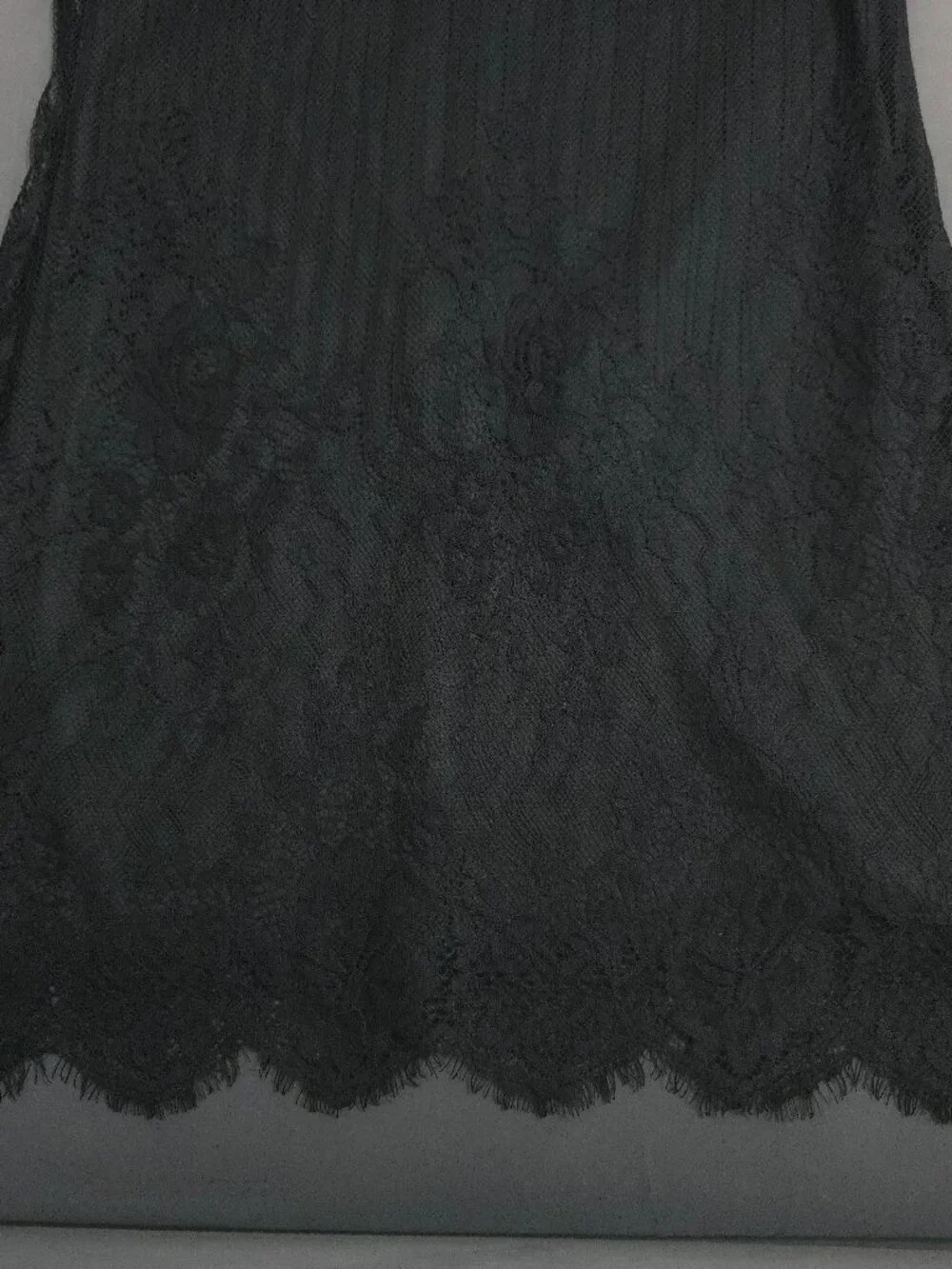 Black Lace Trim Mini Dress Size Small – Racerback Style - Picture 4 of 6